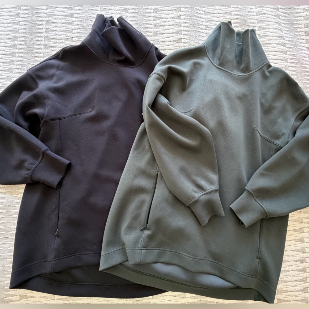 Lululemon modal blend tunic - black and green size 6